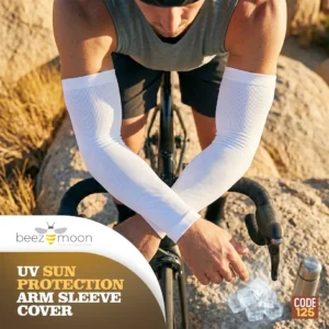 Black UV Protection Arm Sleeves for Men and Women