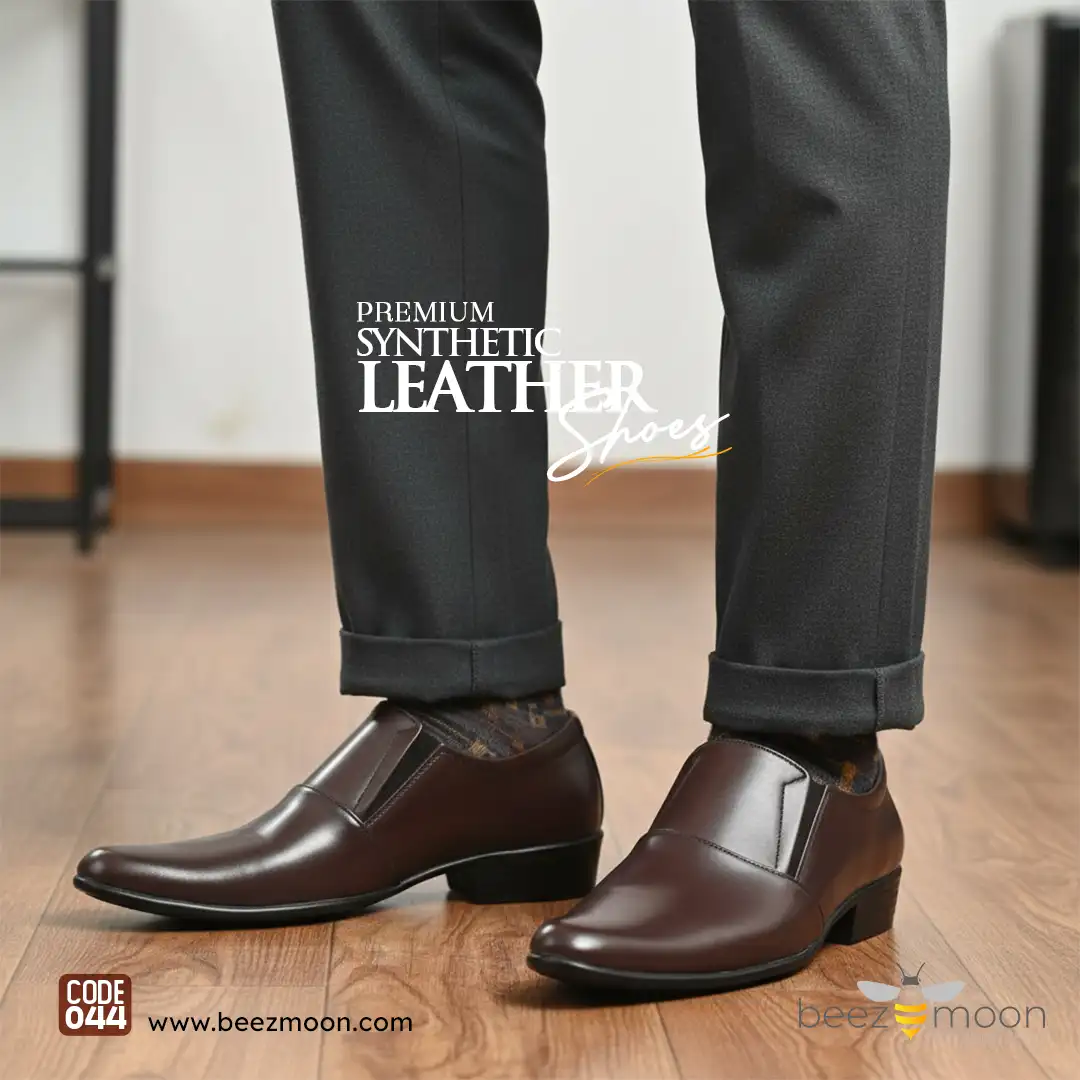 beezmoon-code-044-brown-rexin-formal-shoe-stitched-sole