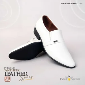 beezmoon-code-055-white-rexin-formal-shoe-stitched-sole